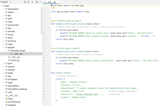 Some Python code